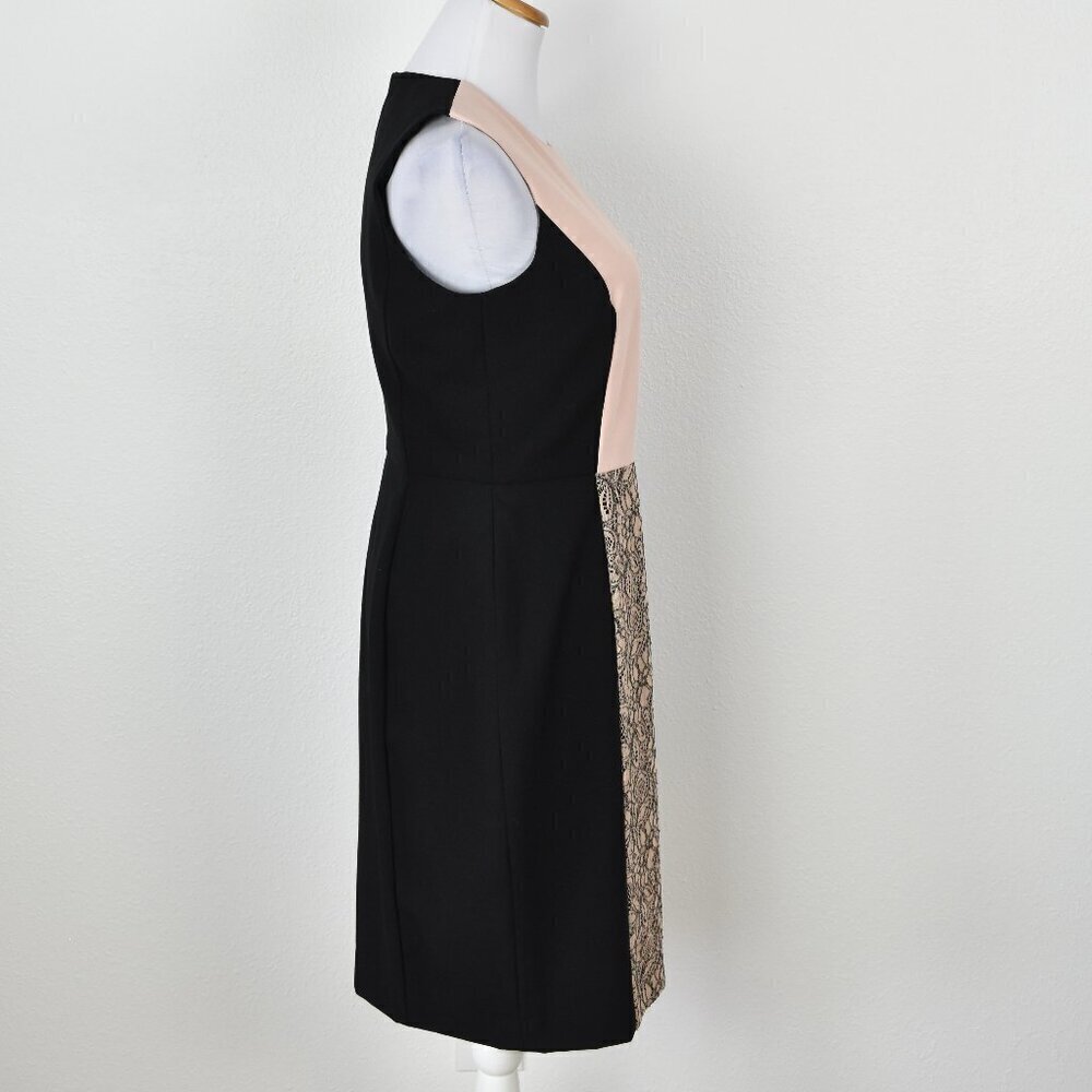 Calvin Klein Lace Color Block Sheath Dress - 6 - Picture 5 of 8